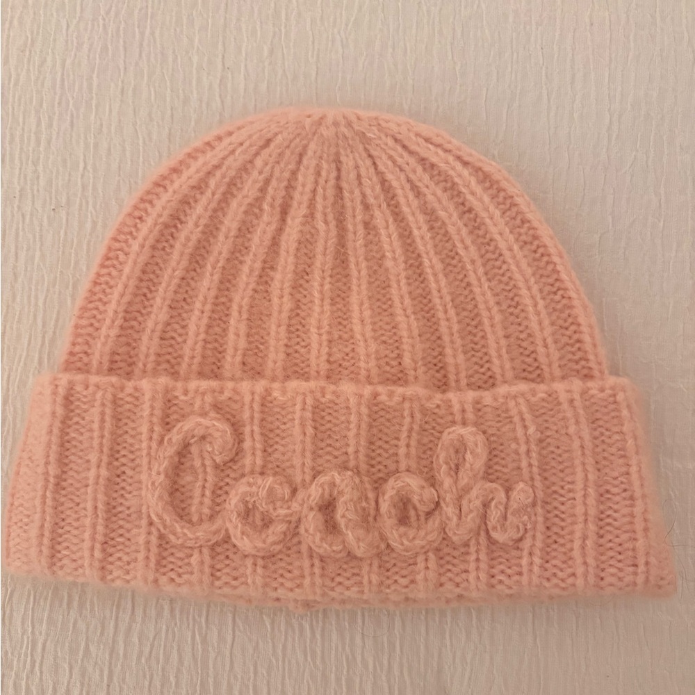 Coach Pink Beanie